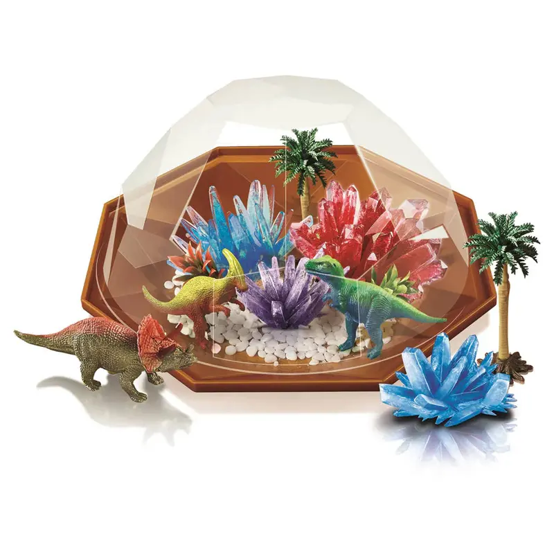 4M Crystal Dino Terrarium Kit – Geology & Biology Growing Activity 1