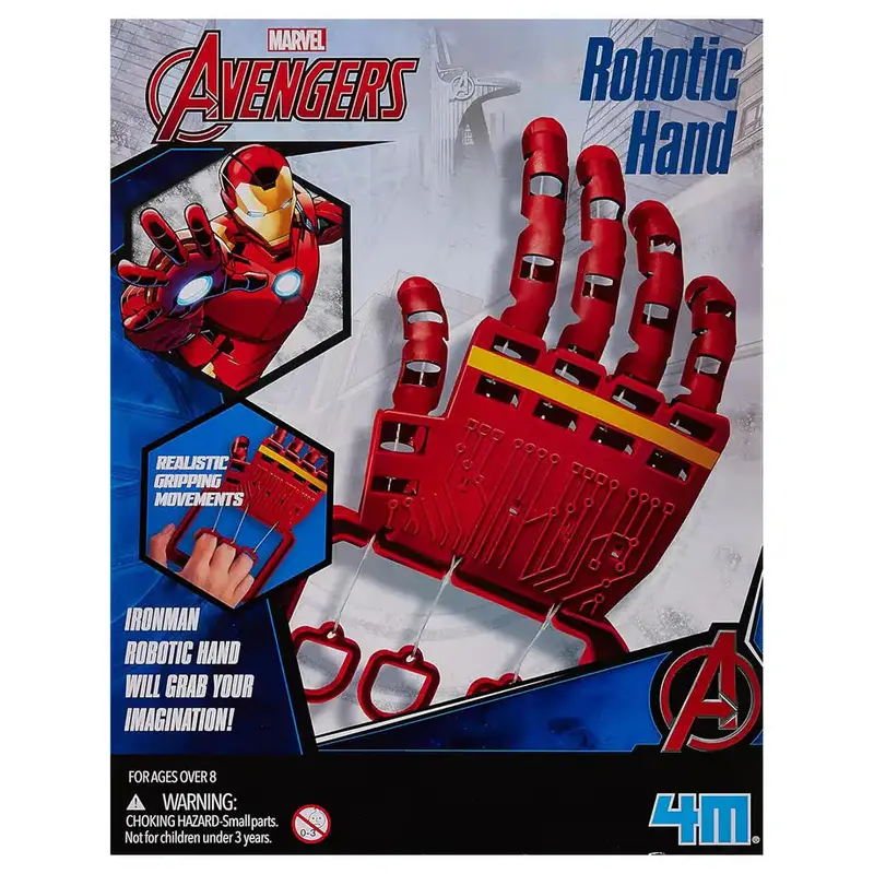 4M Marvel Avengers Motorized Robot Hand Stem Kit – Interactive Toy For Kids 1