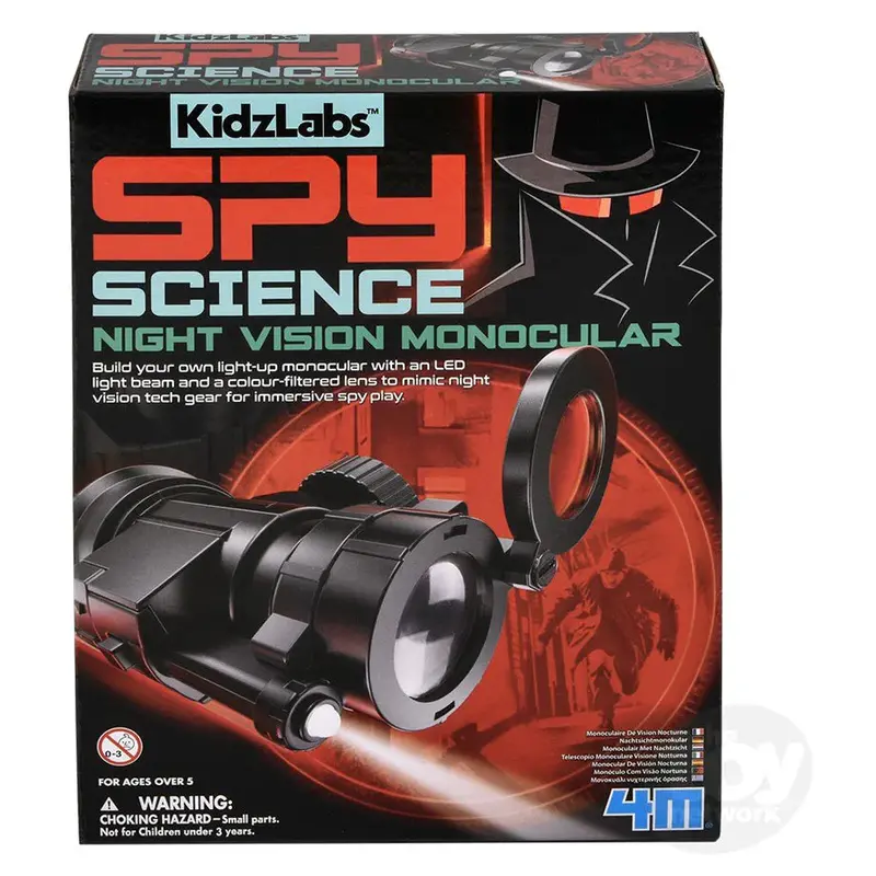 4M Spy Science Night Vision Monocular Kit – Realistic Low-Light Observation Tool 1