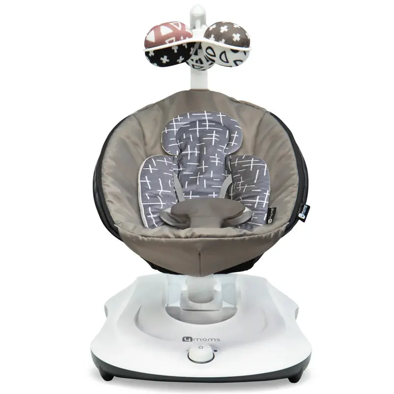4Moms Rockaroo 2.0 Infant Swing In Graphite With Newborn Insert 2