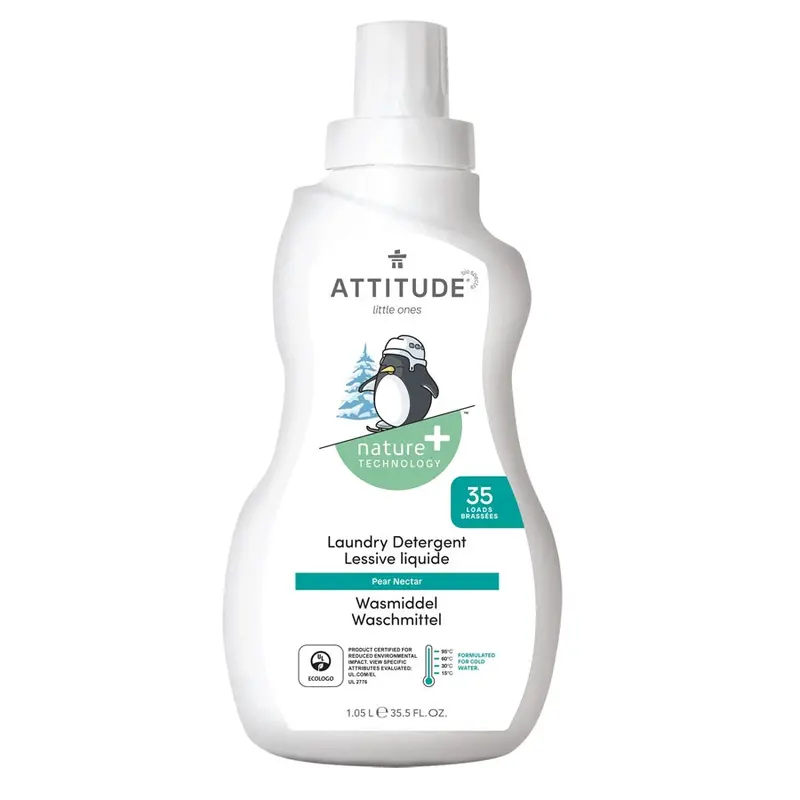 Attitude Little Ones Laundry Detergent – Pear Nectar Scent, 35 Loads (1.05L) 1