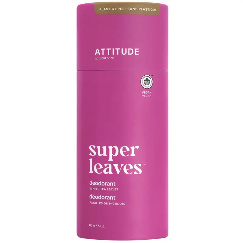 Attitude Super Leaves Plastic-Free Deodorant – White Tea Leaves, 85G 1