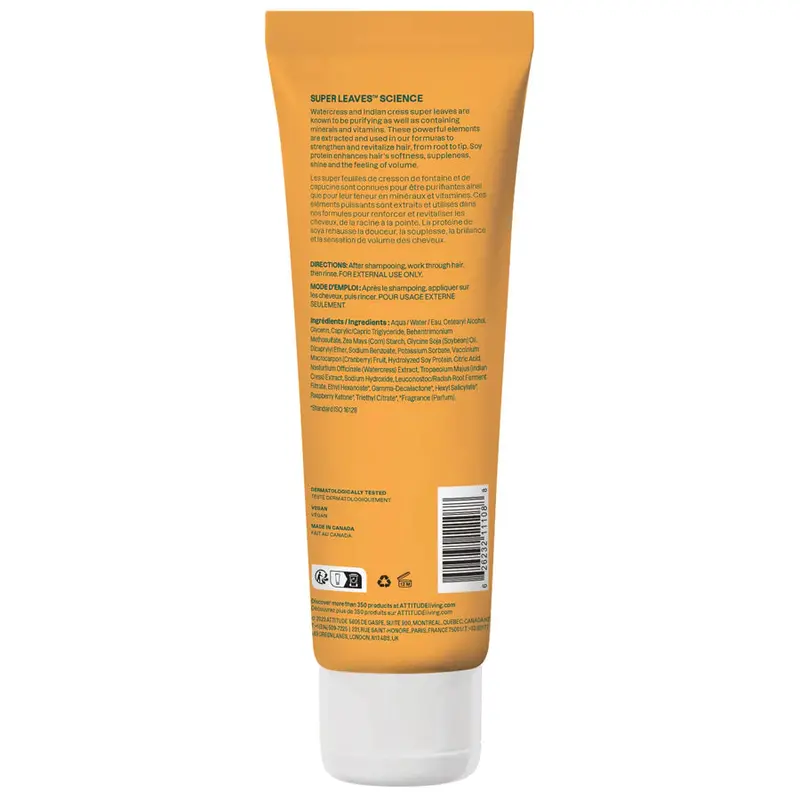 Attitude Super Leaves Volume & Shine Conditioner With Soy Protein & Cranberry – Lightweight Boost, 240 Ml 1