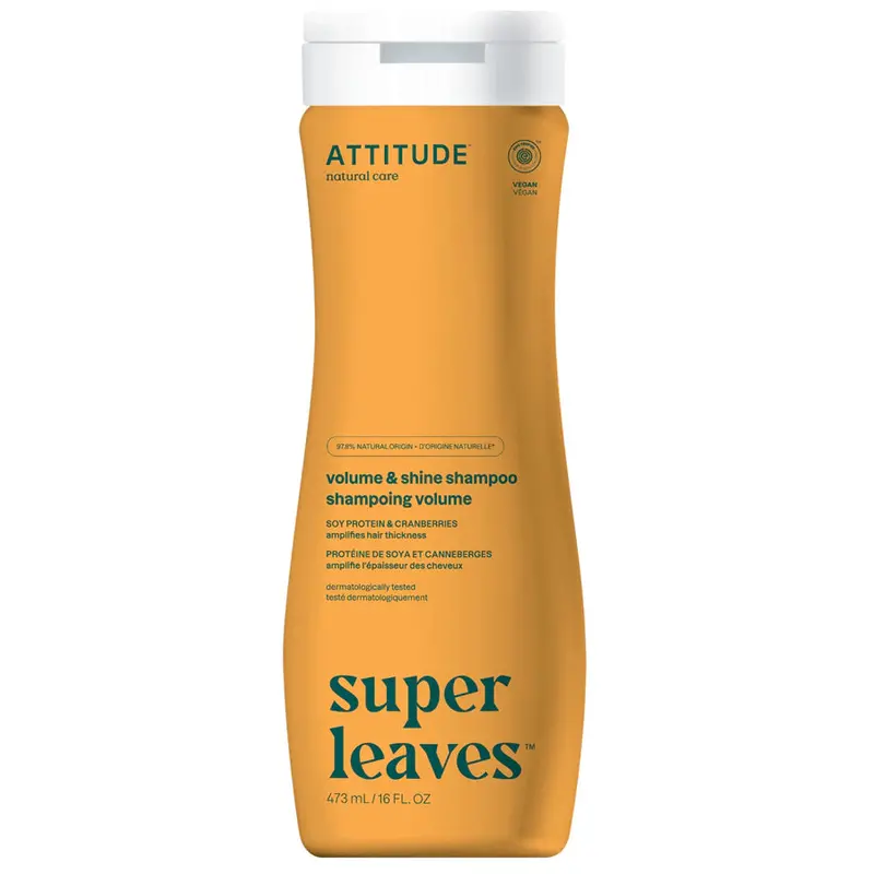 Attitude Super Leaves Volume & Shine Shampoo – Soy Protein & Cranberry, 473 Ml 1