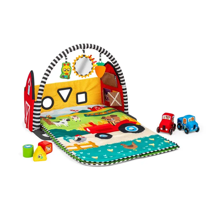 Baby Einstein Busy Barnyard Activity Gym – Grow-With-Me Play Mat 1