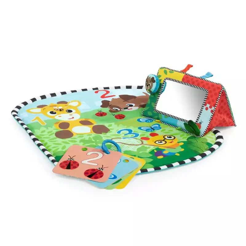 Baby Einstein Discovery Garden Tummy Time Mat With Mirror 1
