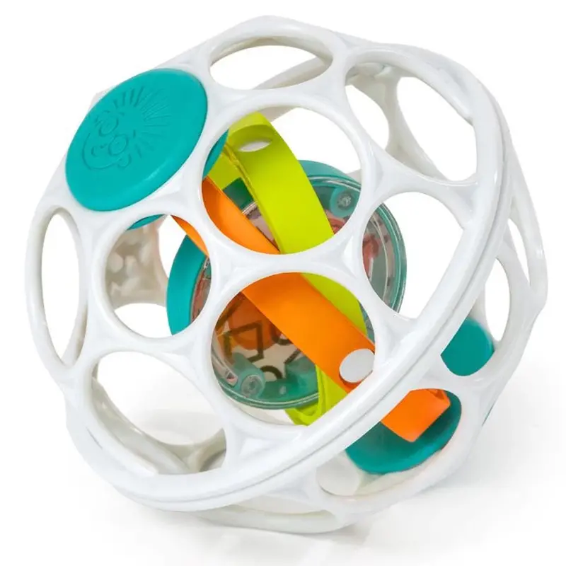 Baby Einstein Grip Spin Oball Rattle – Textured Spinning Ball Toy 1