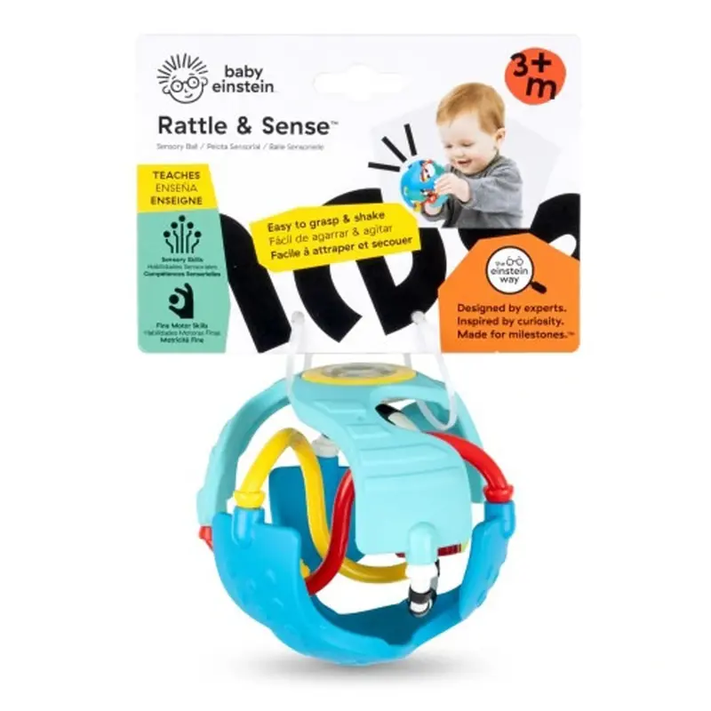 Baby Einstein Rattle & Sense Ball – Multi-Sensory Grasp-And-Explore Toy 1