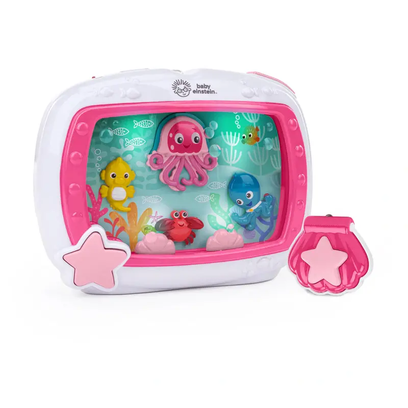 Baby Einstein Sea Dreams Crib Soother – Pink Sound & Light Sleep Aid 1