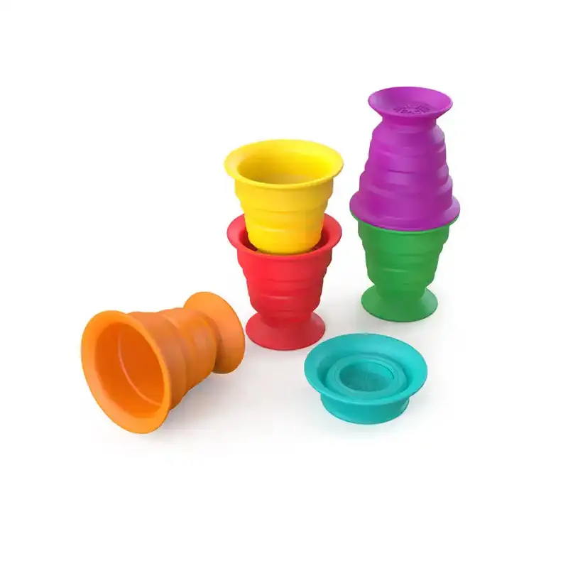 Baby Einstein Stack & Squish Cups – Sensory Stacking Set 1