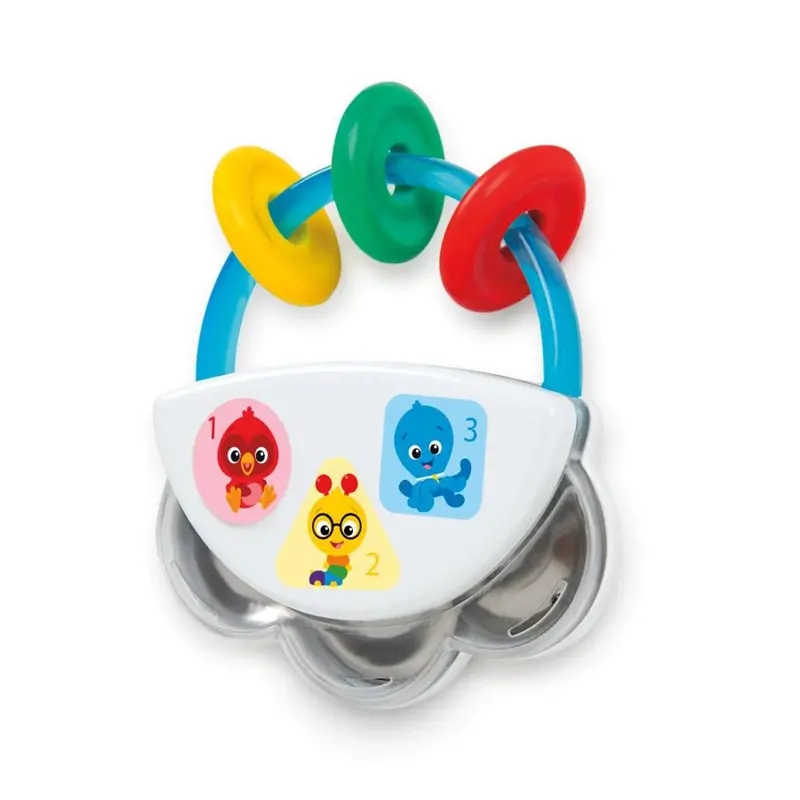 Baby Einstein Tiny Tambourine Rattle – Musical Infant Toy 1