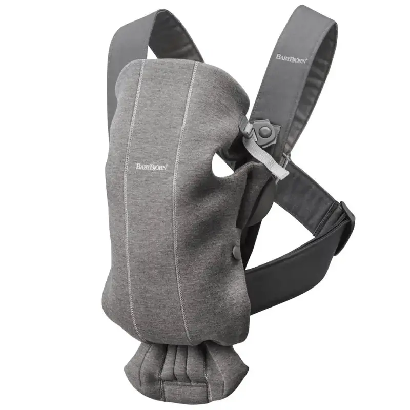 Babybjörn Baby Carrier Mini – 3D Jersey Fabric In Dark Grey 1