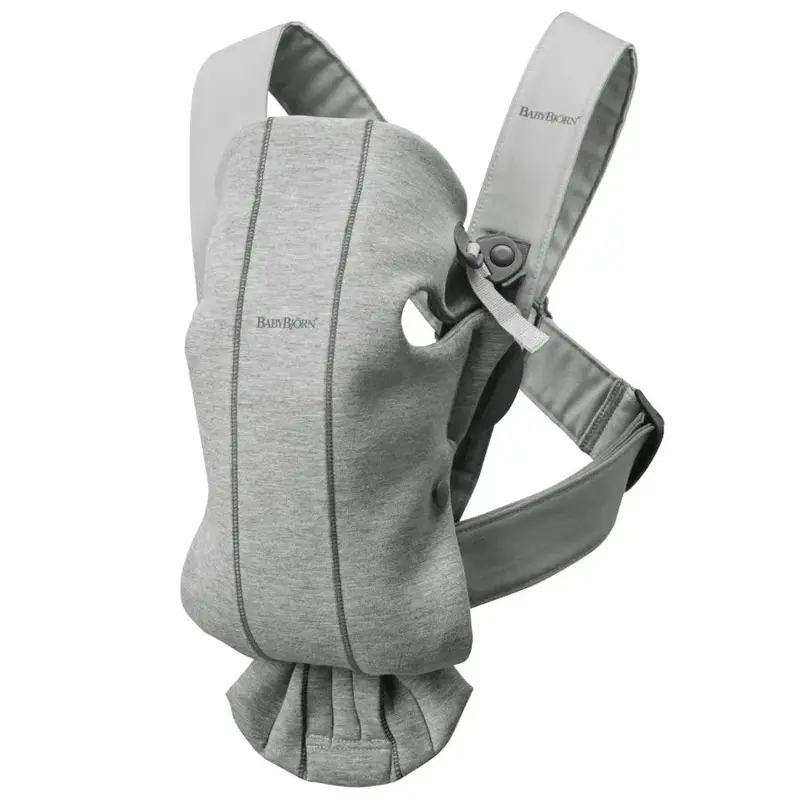 Babybjörn Baby Carrier Mini – 3D Jersey Fabric In Light Grey 1