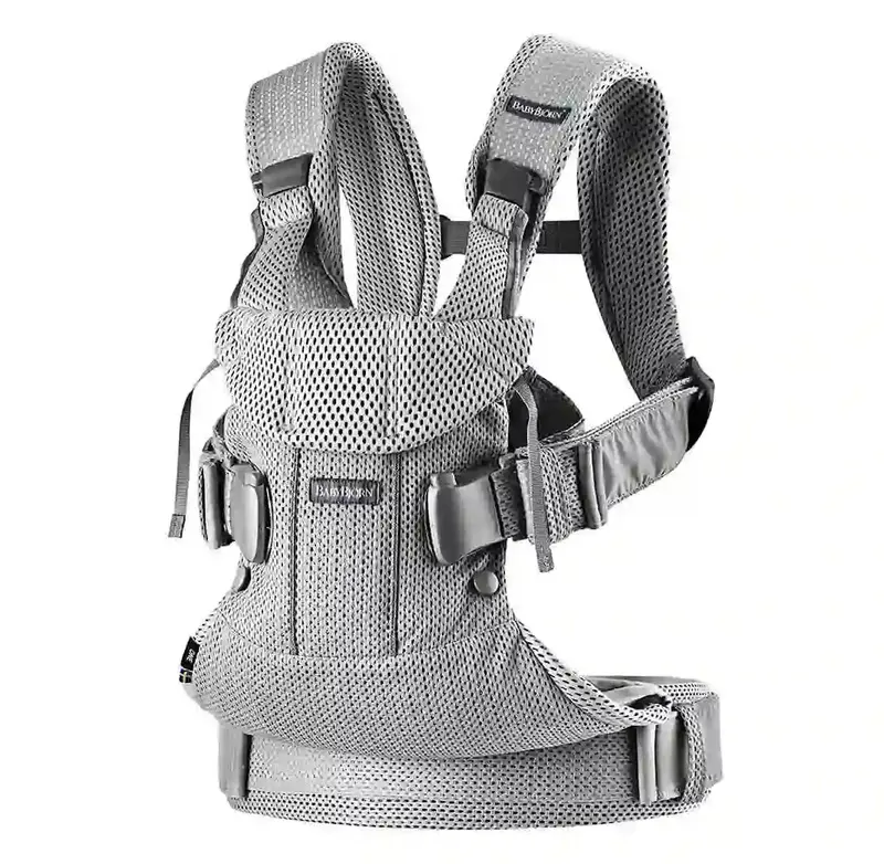 Babybjörn Baby Carrier One Air – Breathable 3D Mesh In Silver 1