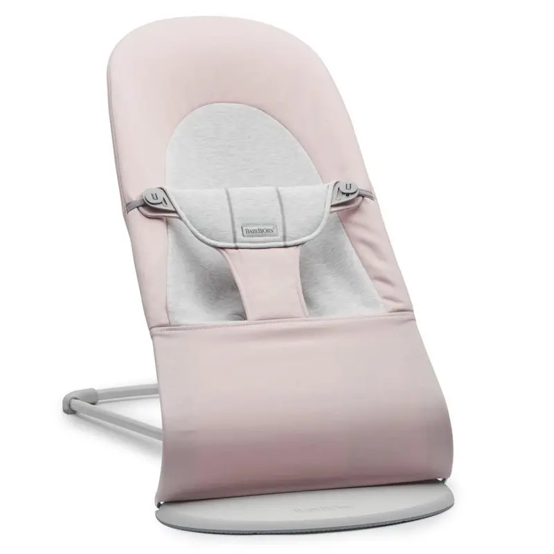 Babybjörn Balance Soft Bouncer In Light Pink And Grey (Woven & Jersey Fabric) 1