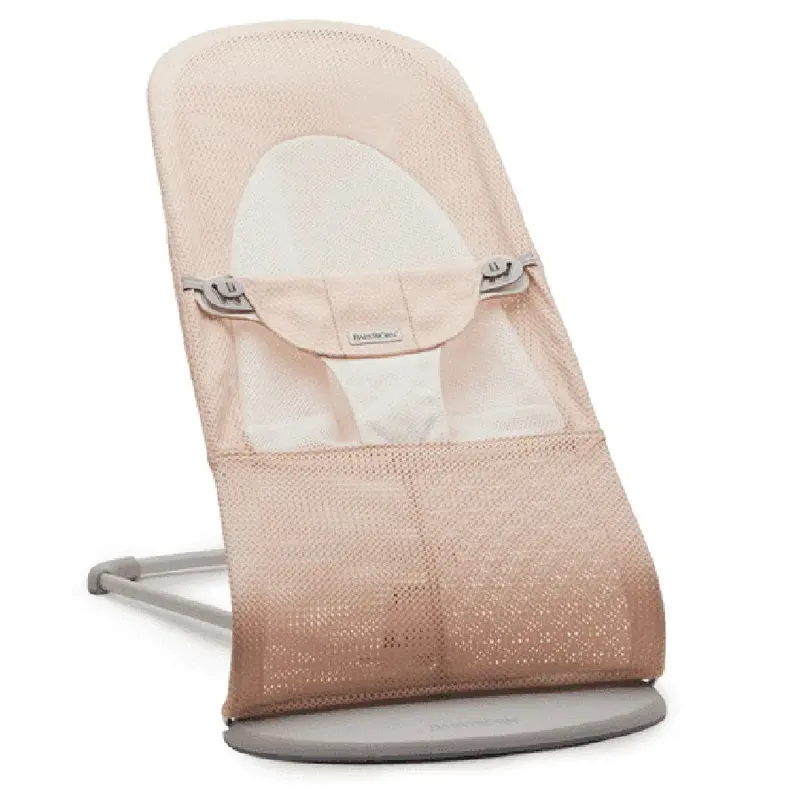 Babybjörn Balance Soft Mesh Bouncer In Pearly Pink And White 1
