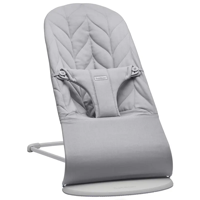 Babybjörn Bliss Woven Bouncer With Petal Quilt – Light Grey 1