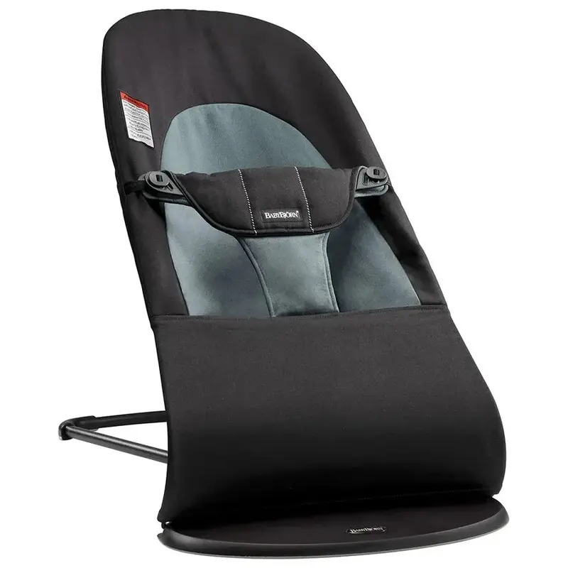 Babybjörn Bouncer Balance Soft In Black And Dark Grey Cotton 1
