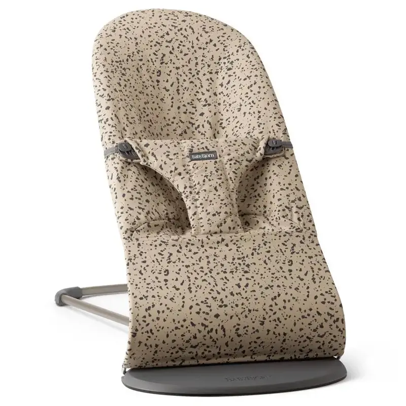 Babybjörn Bouncer Bliss Classic In Quilted Cotton – Beige & Dark Grey 1