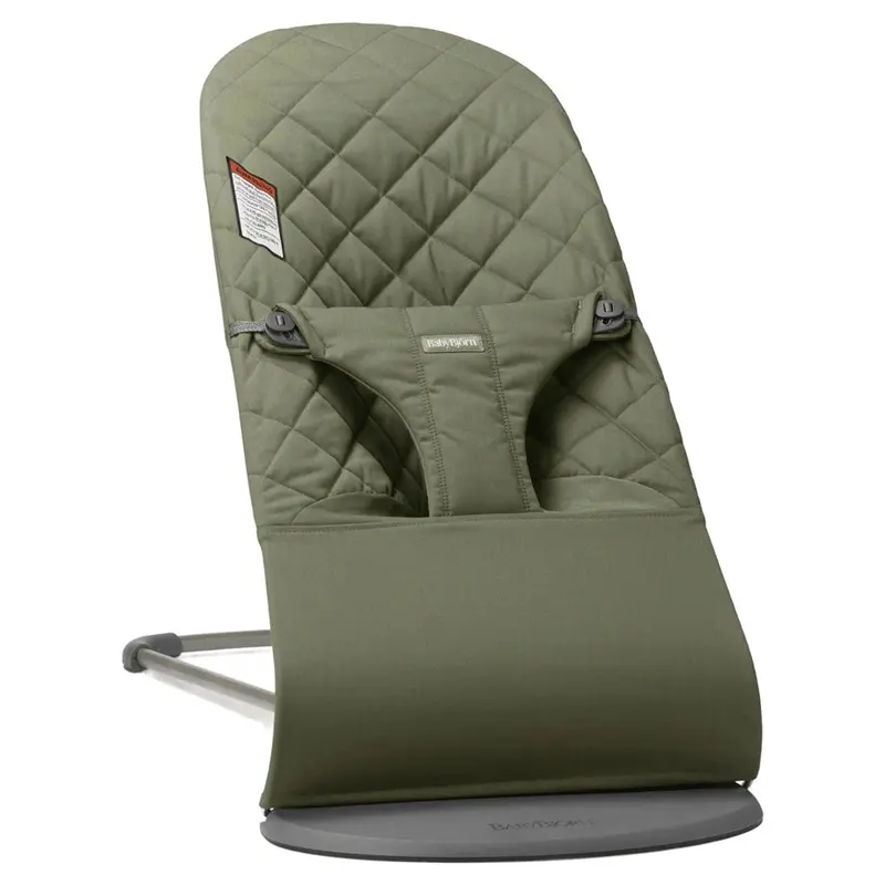 Babybjörn Bouncer Bliss In Woven Fabric With Classic Quilt Design (Dark Green) 1
