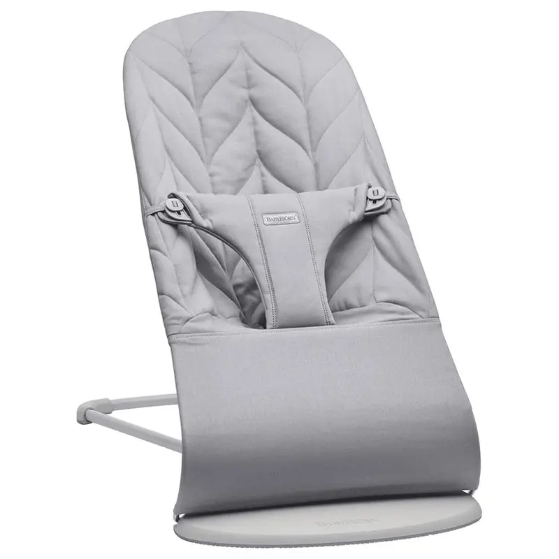 Babybjörn Bouncer Bliss – Petal Quilt In Light Grey Cotton 1