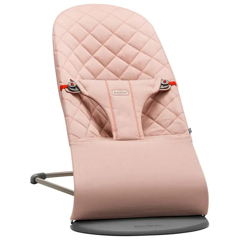 Babybjörn Bouncer Bliss – Soft Cotton Baby Bouncer In Vintage Rose 1