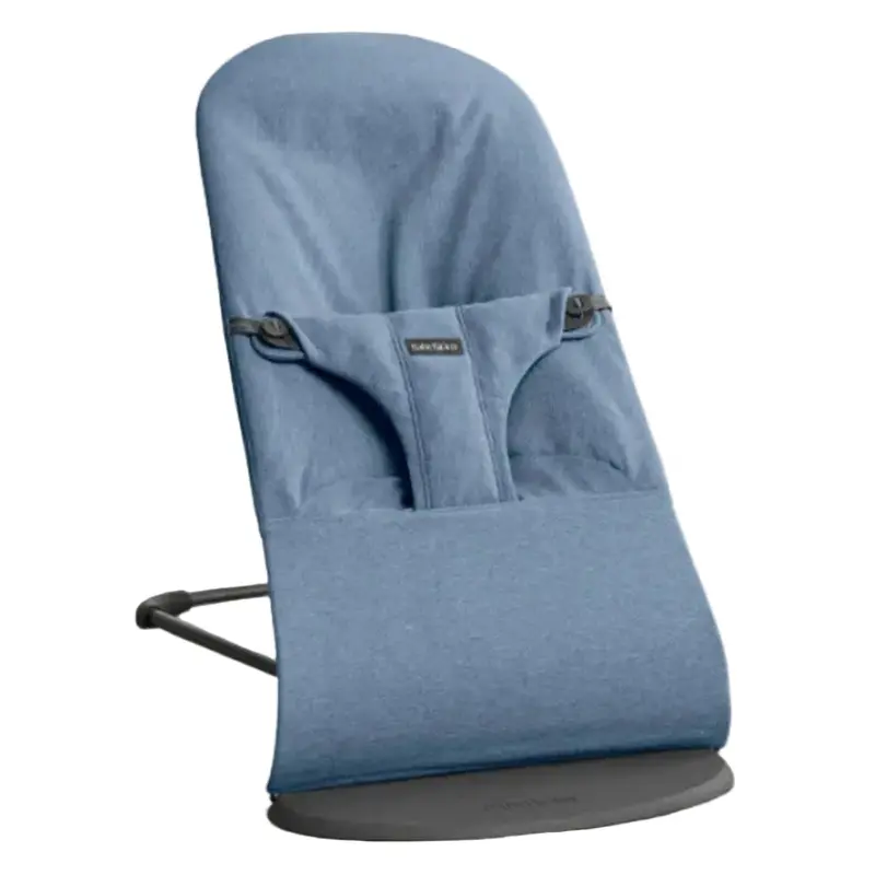 Babybjörn Bouncer Bliss – Woven Melange Fabric (Blue) 1