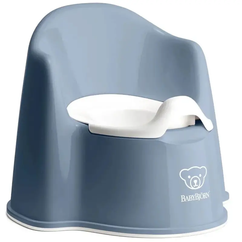 Babybjörn Classic Potty Chair In Deep Blue And White 1