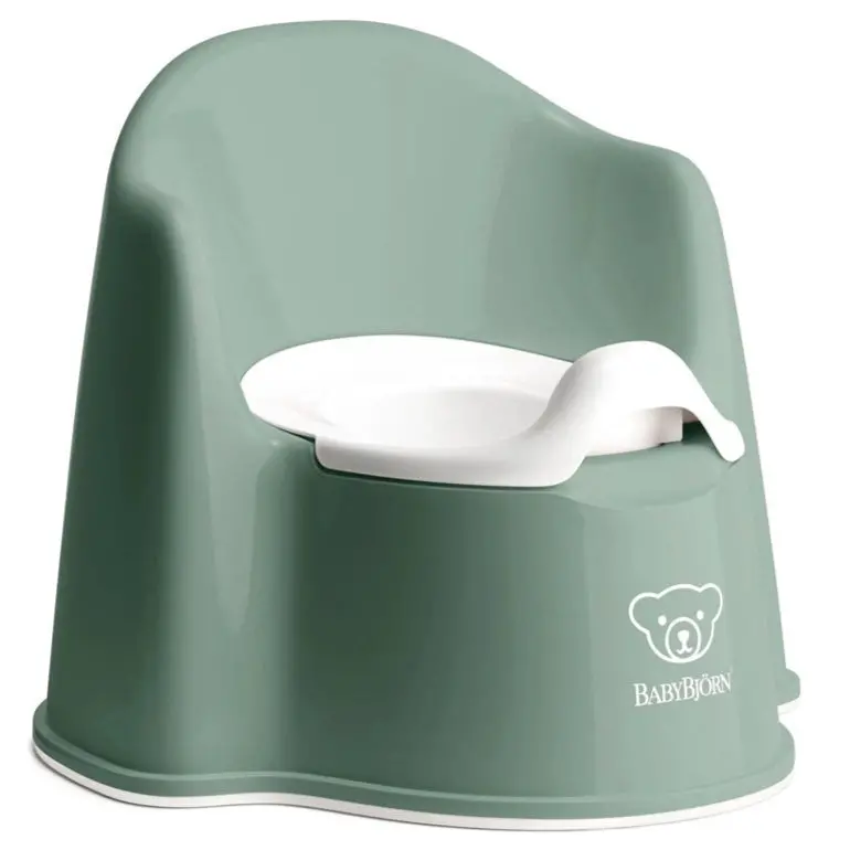 Babybjörn Classic Potty Chair In Deep Green And White 1