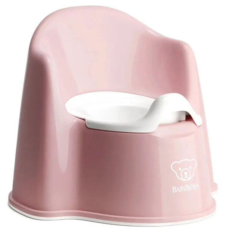 Babybjörn Classic Potty Chair In Powder Pink And White 1