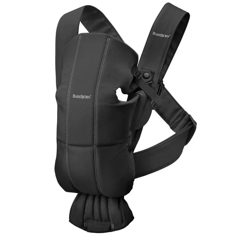 Babybjörn Mini Baby Carrier In Soft Cotton – Black 1