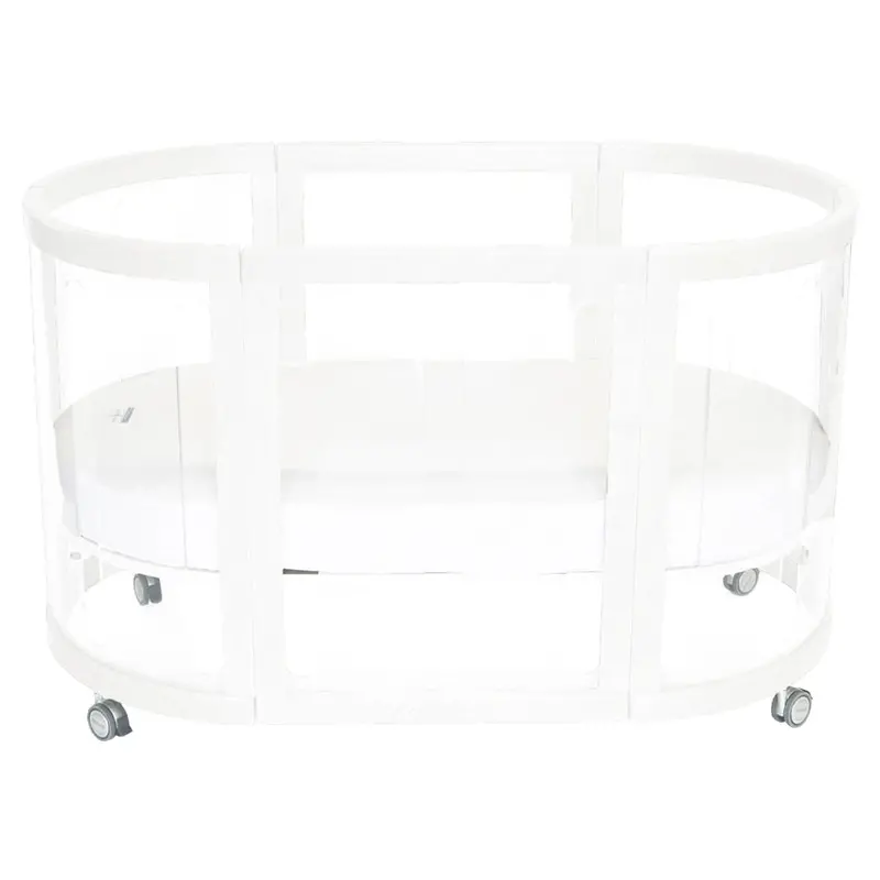 Babyhood Kaylula Sova Contemporary Baby Cot In Pure White 1