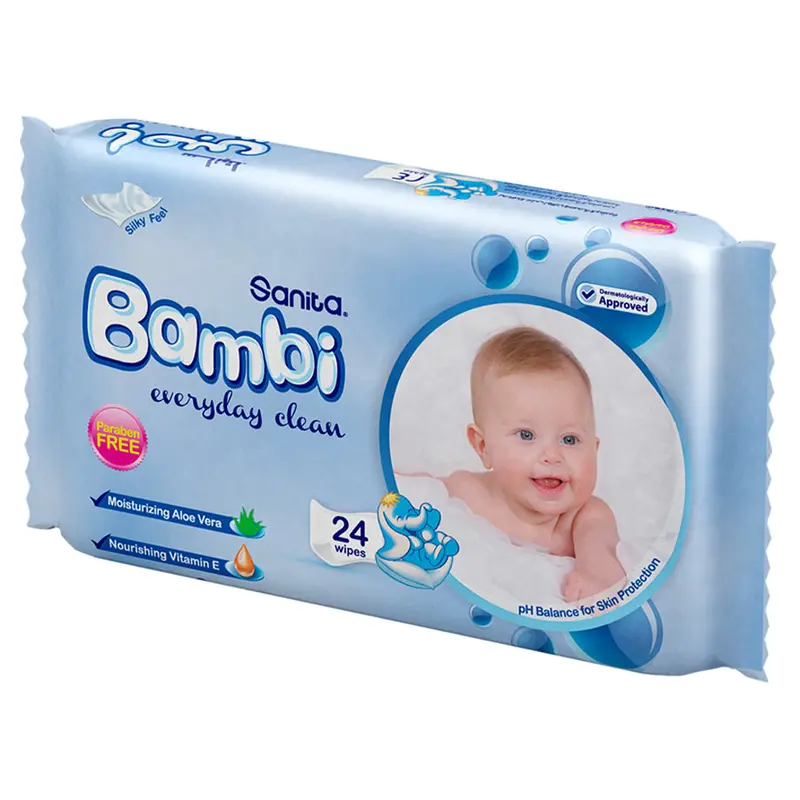 Bambi Baby Daily Care Wet Wipes – Pack Of 24 1