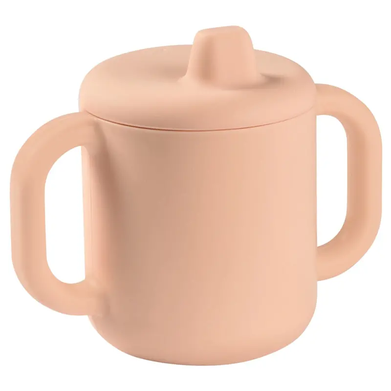 Beaba Pink Silicone Training Cup For Early Sippers 1