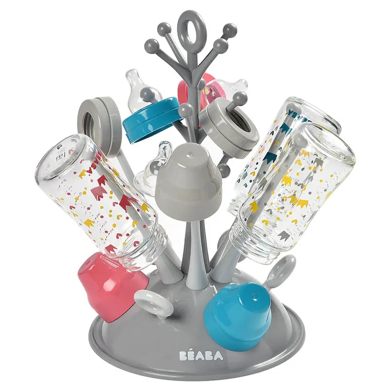 Beaba Tree Dish Draining Rack – Slate Grey Kitchen Organizer 1