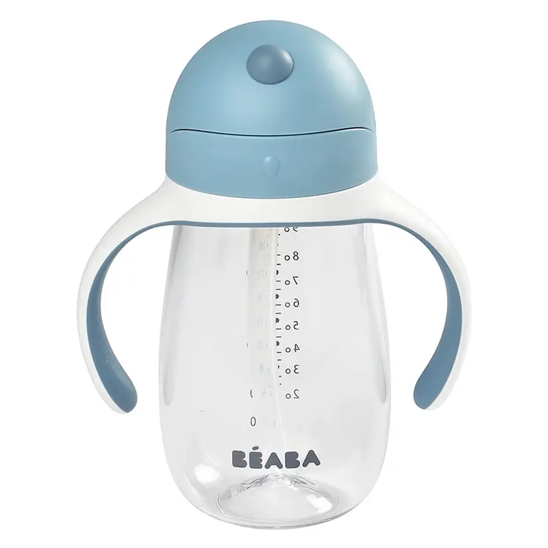 Beaba Windy Blue Silicone Straw Cup For Little Drinkers 1