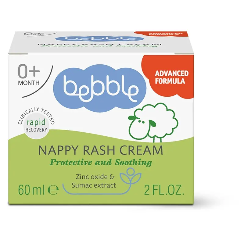 Bebble Diaper Rash Relief Cream – 60 Ml Soothing Zinc-Based Ointment 1