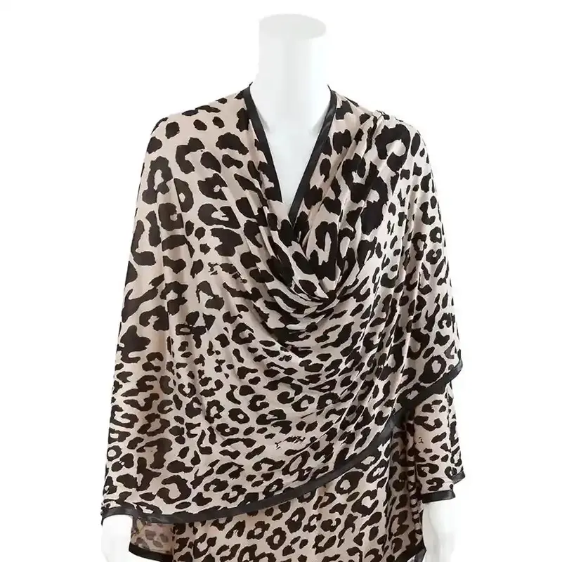 Bebitza Modal Nursing Cover – Stylish Leopard Print, Lightweight & Breathable 1