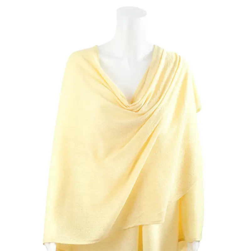 Bebitza Yellow Textured Knit Nursing Cover For Discreet Breastfeeding 1