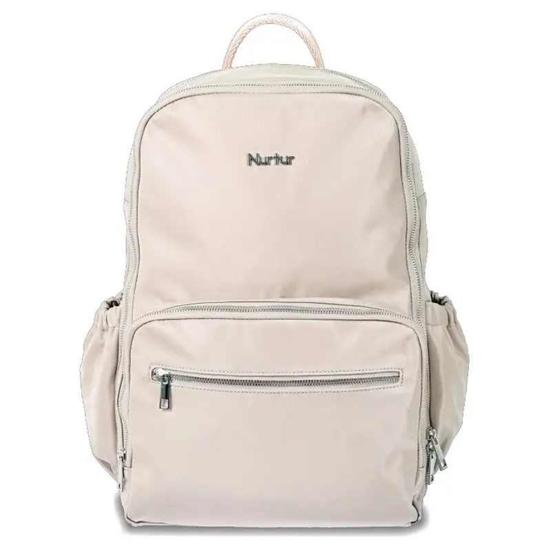 Beige Maverick Diaper Bag By Nurtur – Spacious Design With Bottle Insulation & Changing Pad 1