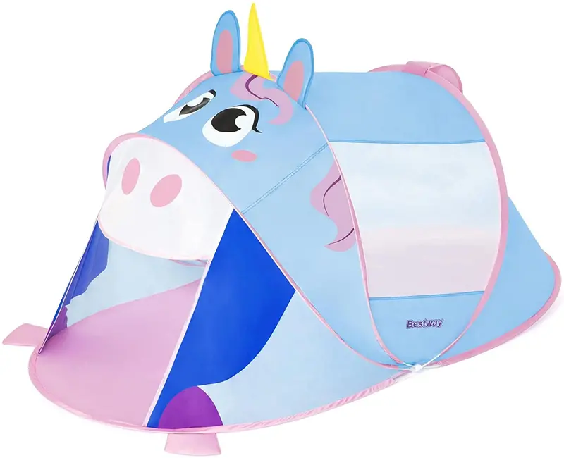 Bestway Adventurechasers Unicorn Kids Play Tent – 72 In X 38 In X 32 In (1.82 M X 96 Cm X 81 Cm) 1