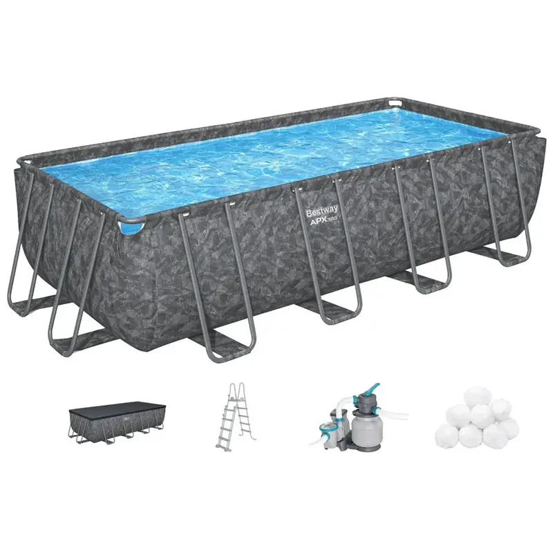 Bestway Apx 365 Rectangular Inflatable Pool – 18' X 9' X 52" (5.49M X 2.74M X 1.32M) 1