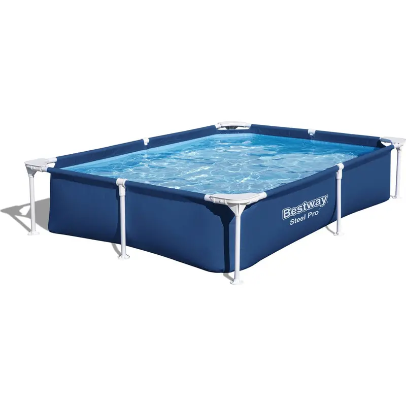 Bestway Compact Steel Pro Pool – 7 Ft 3 In × 59 In × 17 In (2.21 M × 1.50 M × 43 Cm) 1