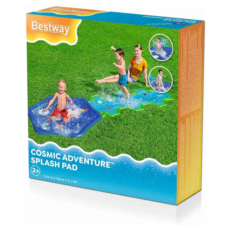 Bestway Cosmic Adventure Splash Pad – Galaxy-Inspired Water Play Mat 1