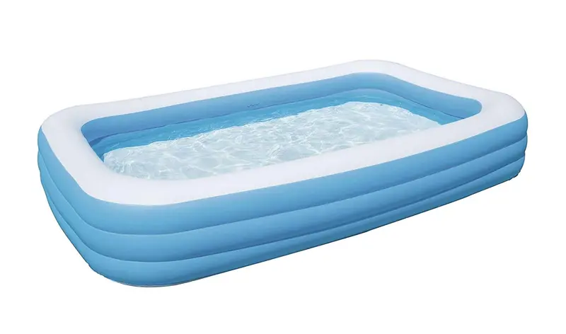 Bestway Deluxe Blue Rectangular Pool – 10-Foot By 6-Foot Enhanced Height 1