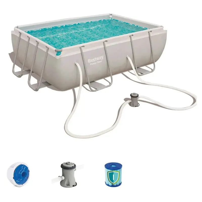 Bestway Family-Sized Rectangular Inflatable Pool – 2.82M X 1.96M X 0.84M 1