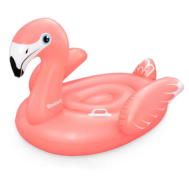 Bestway Fancy Flamingo Ride-On Float – 1.38M X 1.07M Giant Inflatable Pool Toy 1
