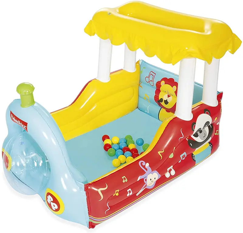 Bestway Fisher-Price Train Ball Pit – 52" X 37" X 35" 1