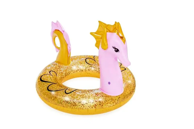 Bestway Glitter Seahorse Inflatable Swim Ring – 45 X 41 Inch 1
