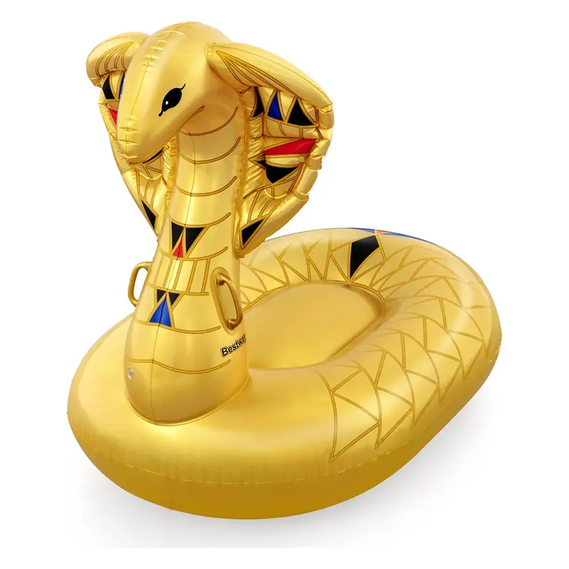 Bestway Golden Cobra Island Pool Float – 71 X 57.5 Inch Tropical Lounge 1
